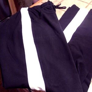 Champion M black/white pants with drawstring waist